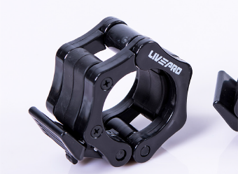 LivePro Olympic ‘Lockjaw Style’ Black Barbell Collars