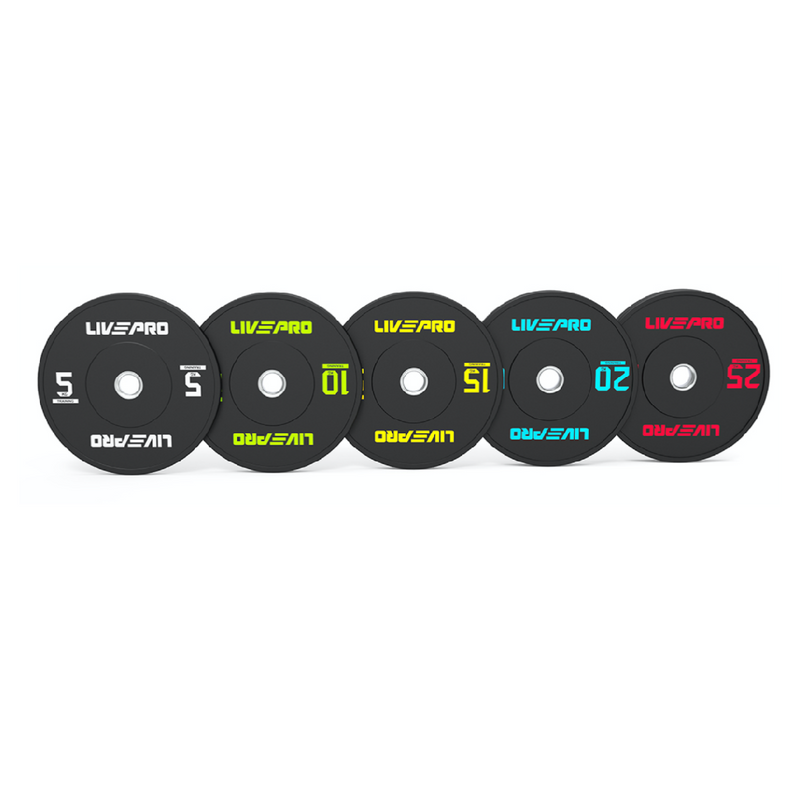 LivePro Olympic Rubber Bumper Plates