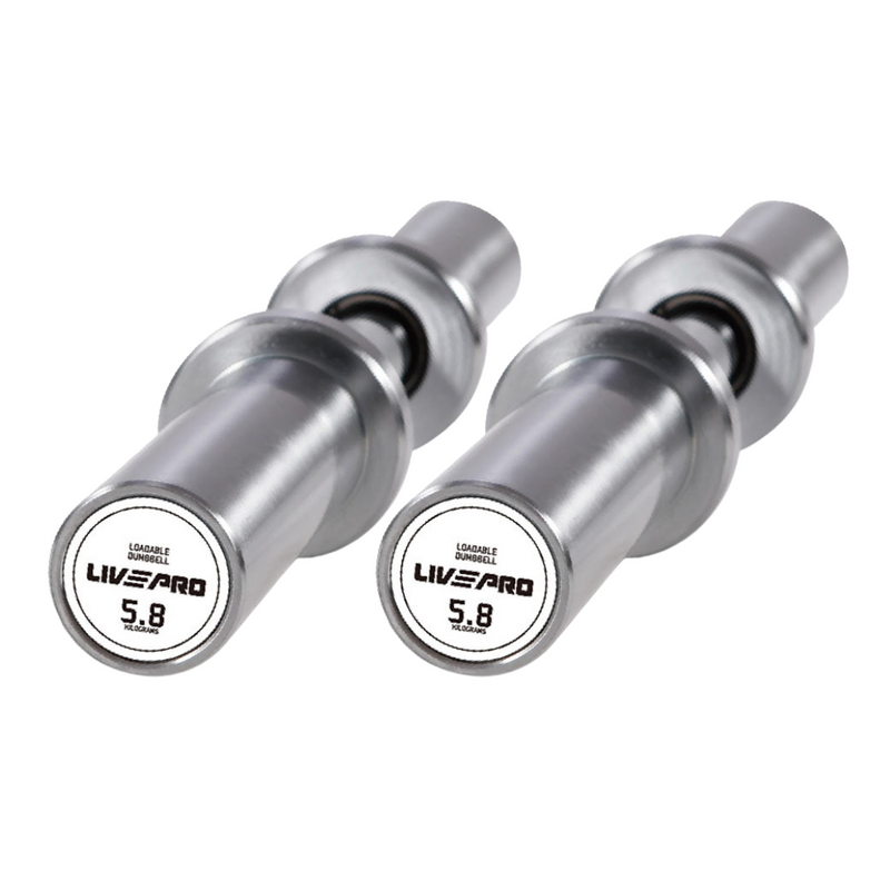 Pair of loadable dumbbells from Livepro